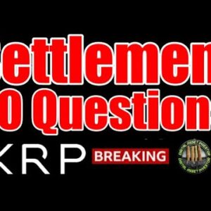 Ripple Settlement , Bitcoin To XRP & SEC / ETH Word Games