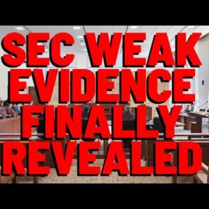 SEC Shows Their WEAK EVIDENCE XRP IS A SECURITY