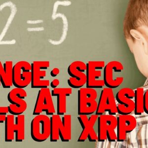 CRINGE: SEC Fails At BASIC MATH Against Ripple In REPORT ON XRP NEWS