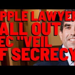XRP: "UNPRECEDENTED LEVEL OF SECRECY" Ripple Attorney Argues IN BRIEF FILED TODAY