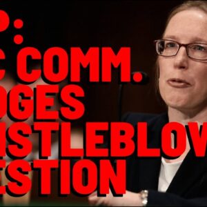XRP: SEC Commissioner Hester Pierce DODGES WHISTLEBLOWER QUESTION