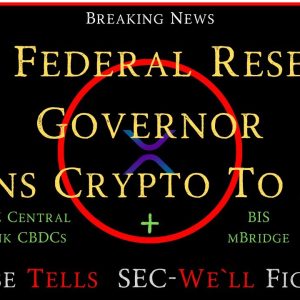 Ripple/XRP-600MXRP, BUSD Shut Down?,Fed Governor Warns-Crypto To Zero,UAE Central Bank+mBridge=XRP?