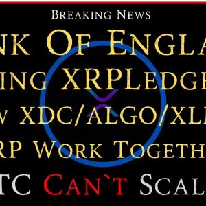 Ripple/XRP-Bank Of England Using XRPLedger?,How XDC/ALGO/XLM & XRP Work Together,BTC Can`t Scale