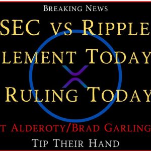 Ripple/XRP- SEC vs Ripple Settlement Today vs Ruling?, It was Never The Bitcoin