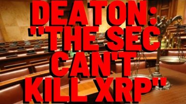 Attorney Deaton: "THE SEC CAN'T KILL XRP"