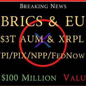 Ripple/XRP-BRICS & EU,FedNow,HSBC $3Trillion/XRPL,John Deaton-Ripple $100M Valuation,XRP Up 10.8% 7D