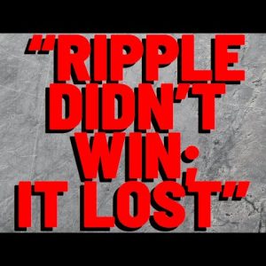 "RIPPLE DIDN'T WIN; IT LOST" Says Fox Business Journalist Charles Gasparino