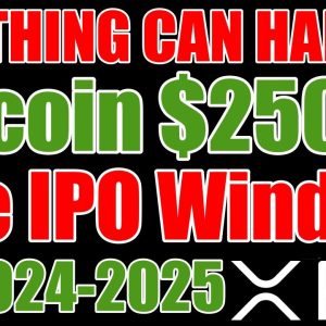 Bitcoin $250,000+ , Ripple / Circle IPO Window & XRP 2024-2025